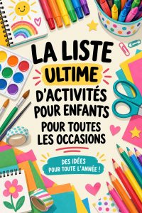 Des enfants s'amusant avec des activités manuelles colorées