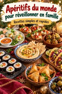 Apéritifs colorés et ludiques pour le Nouvel An avec les enfants