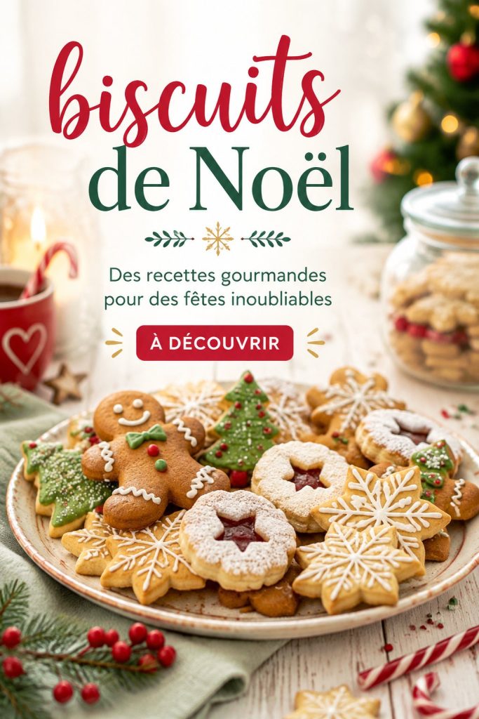 Une assiette de délicieux biscuits de Noël faits maison, décorés de sucre coloré.