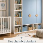 Chambre d'enfant avec rangements et bibliothèque intégrée