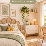 Chambre de fille décorée avec délicatesse et modernité