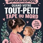 Un parent calmant son enfant après un comportement agressif.