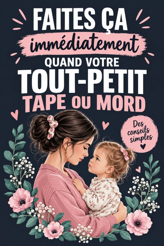 Un parent calmant son enfant après un comportement agressif.