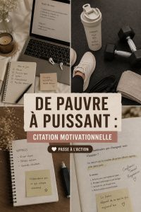 Citations inspirantes pour les étudiants sur fond motivant.