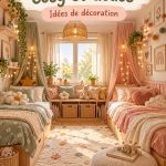 Chambre esthétique et chaleureuse pour enfants avec des éléments modernes