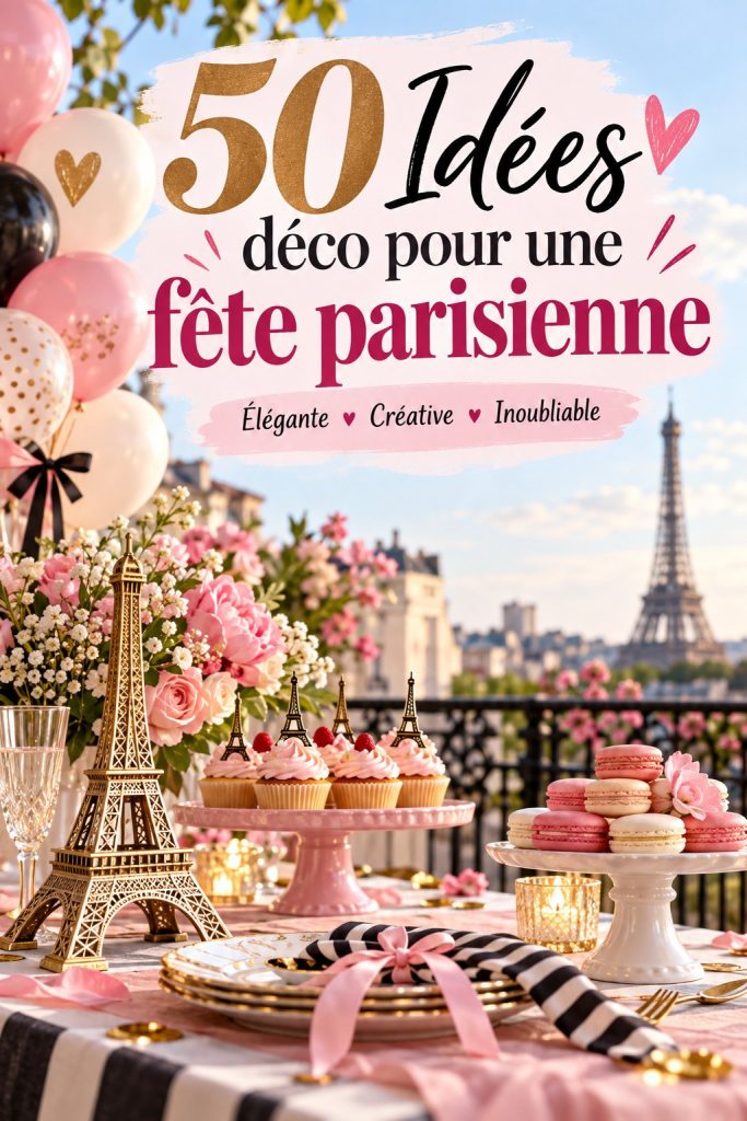 Décorations de fête stylées inspirées de Paris