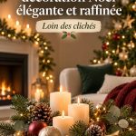 Idées de décoration de Noël élégantes avec des objets de tendance.