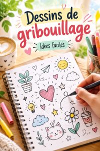 Des enfants s'amusent à faire des dessins de gribouillage colorés.