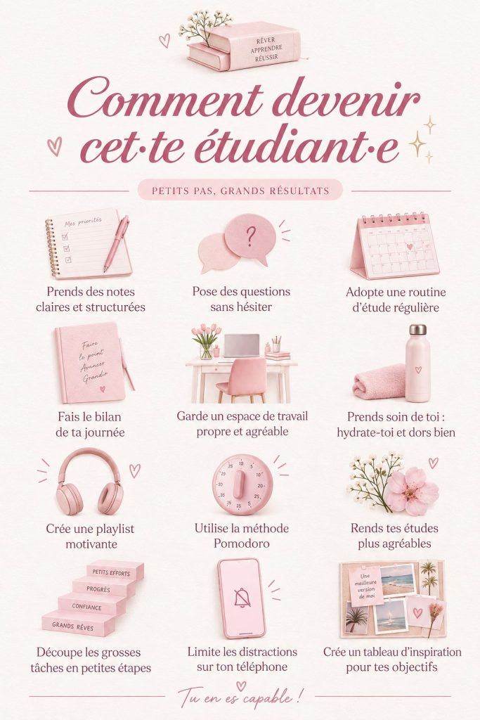 Un élève concentré en classe, prenant des notes avec attention.