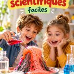 Une maman et ses enfants réalisent des expériences scientifiques faciles à la maison
