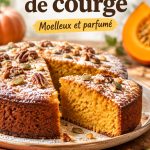 Un délicieux gâteau de courge tranché, parfait pour les lunchbox des enfants
