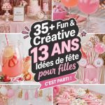 Fête d'anniversaire pour une fille de 13 ans avec décorations colorées et gâteau