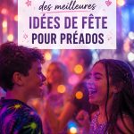 Une fête colorée avec des décorations et des jeux pour préados.