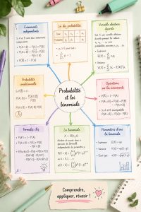 Un enfant apprenant les bases de la probabilité avec des billes colorées.