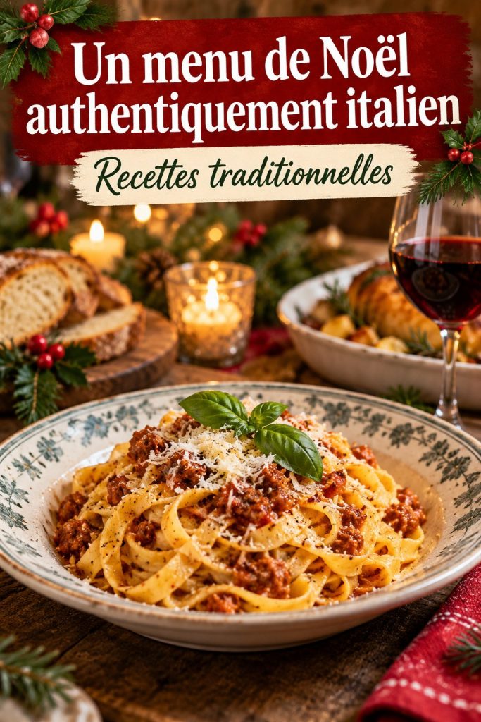 Un plat traditionnel italien pour un repas de Noël familial