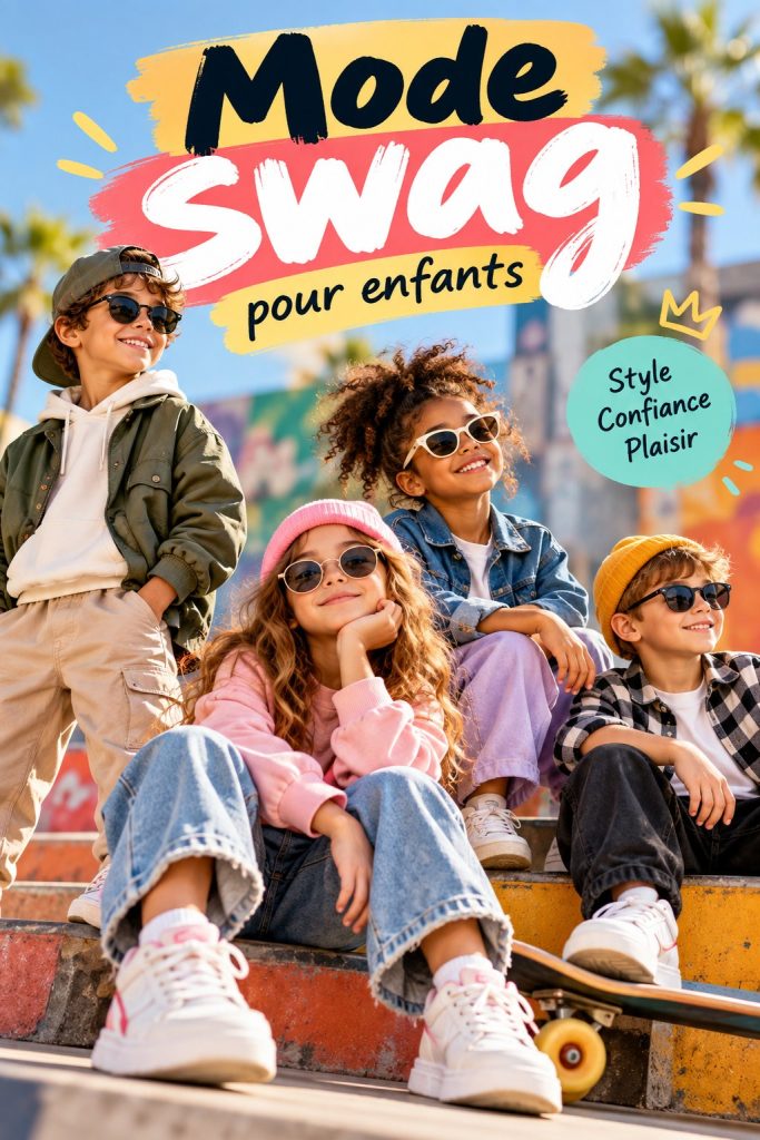 Enfants portant des vêtements swag avec style et confort