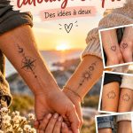 Modèles de tatouages artistiques pour couples illustrant l'amour.