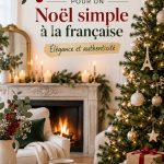 Ambiance chaleureuse d'un Noël à la française avec décorations simples