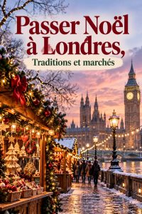 Jolie vue des illuminations de Noël à Londres avec des familles profitant de l'ambiance festive.