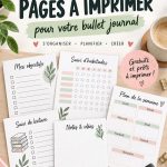 Pages de Bullet Journal gratuites à imprimer pour étudiants