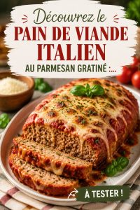 Pain de viande italien au parmesan doré, parfait pour les lunchboxes