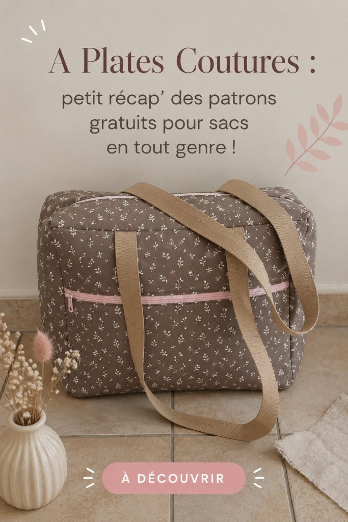 Patrons gratuits de sacs à coudre en tissu coloré