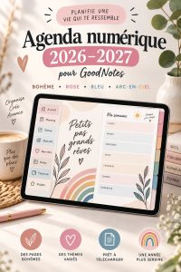 Illustration du planificateur numérique gratuit 2025-2027 pour GoodNotes