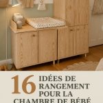 Chambre de bébé décorée avec des meubles de rangement Ikea et des jouets organisés