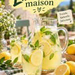 Recette de limonade maison présentée avec des citrons frais