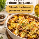Plat de viande hachée aux pommes, parfait pour les lunchboxes d'enfants.