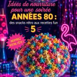 Lunchbox colorée inspirée des années 80 avec des recettes rétro pour enfants