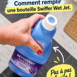 Bouteille de Swiffer Wet Jet prête à être remplie avec un produit nettoyant