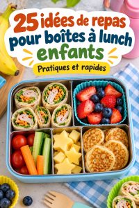 Des lunchs colorés et équilibrés pour les enfants, présentés dans des bento box.