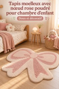 Tapis en rose poussiéreux dans une chambre d'enfant cosy.
