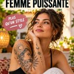 Tatouage représentant une femme puissante illustré sur un bras