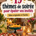Une table bien dressée pour une soirée conviviale autour d'un thème de dîner