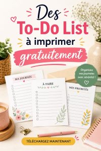 Modèles de to-do lists à imprimer pour une meilleure organisation étudiante.